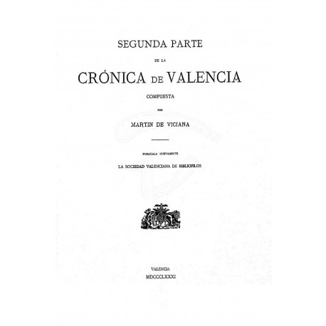 Segunda parte de la Crónica de Valencia