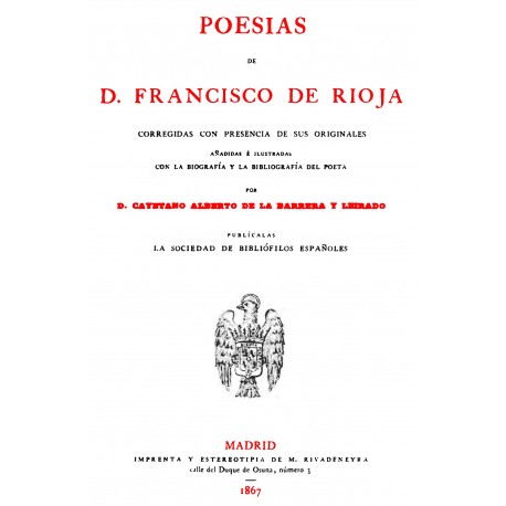 Poesías de Francisco de Rioja