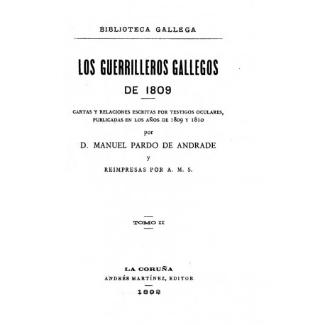 Los guerrilleros gallegos de 1809