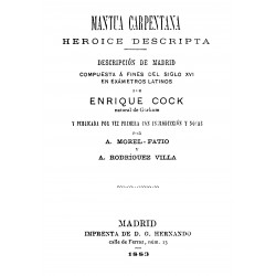 Mantua Carpetana. Heroice descripta