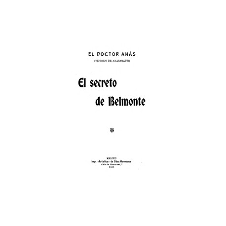 El secreto de Belmonte