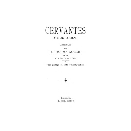 Cervantes y sus obras