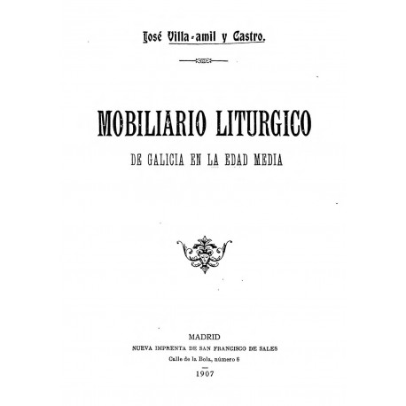 Mobiliario litúrgico de Galicia en la Edad Media