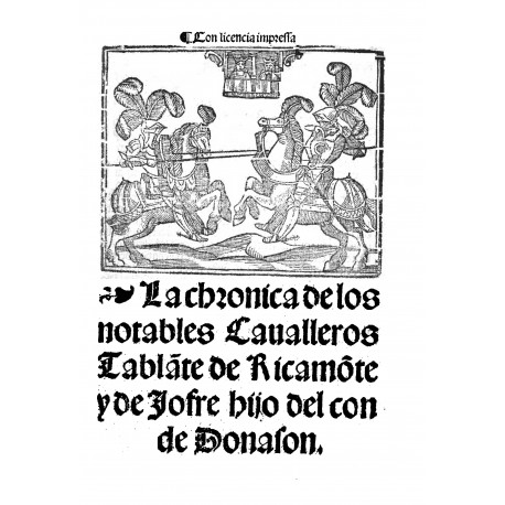 La chrónica de los notables cavalleros Tablante de Ricamonte y de Jofre hijo del Conde de Donason