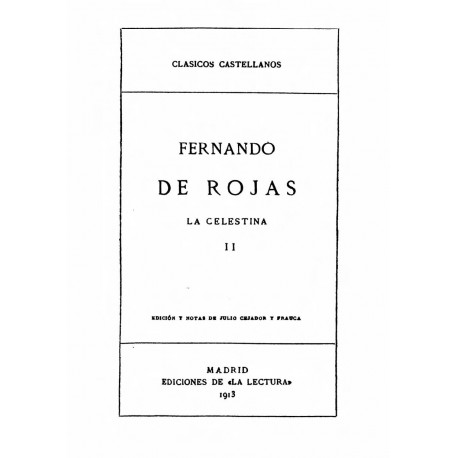 La Celestina de Fernando de Rojas