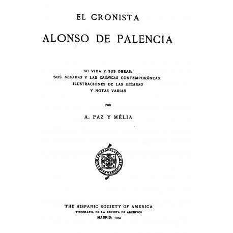 El cronista Alonso de Palencia