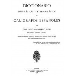 Diccionario biográfico y bibliográfico de calígrafos españoles