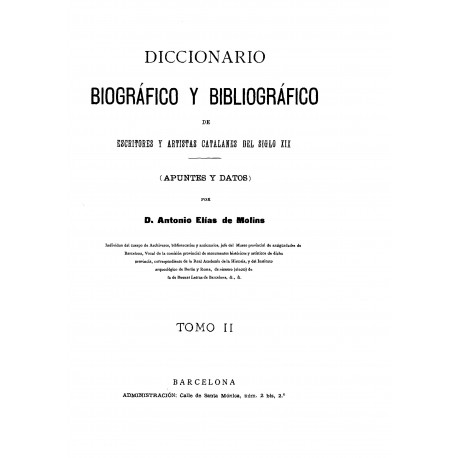 Diccionario biográfico y bibliográfico de escritores y artistas catalanes del siglo XIX