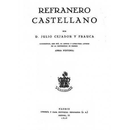 Refranero Castellano