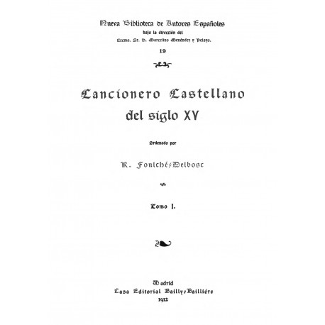 Cancionero Castellano del Siglo XV