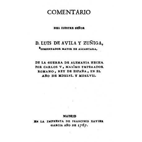 Comentario de la guerra de Alemania hecha por Carlos V