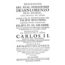 Descripcion del Real Monasterio de San Lorenzo del Escorial