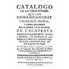 Catálogo de las obligaciones de los comendadores