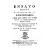 Ensayo sobre la nobleza de los bascongados para que sirva de introducción a la historia general de aquellos pueblos