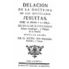 Delación de la doctrina de los intitulados jesuitas