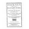 Defensa de los estatutos y noblezas españolas