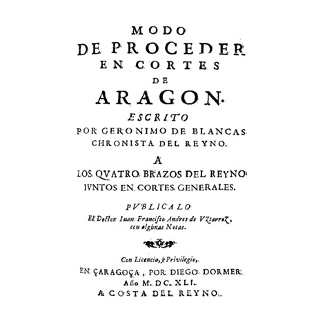Modo de proceder en Cortes de Aragón